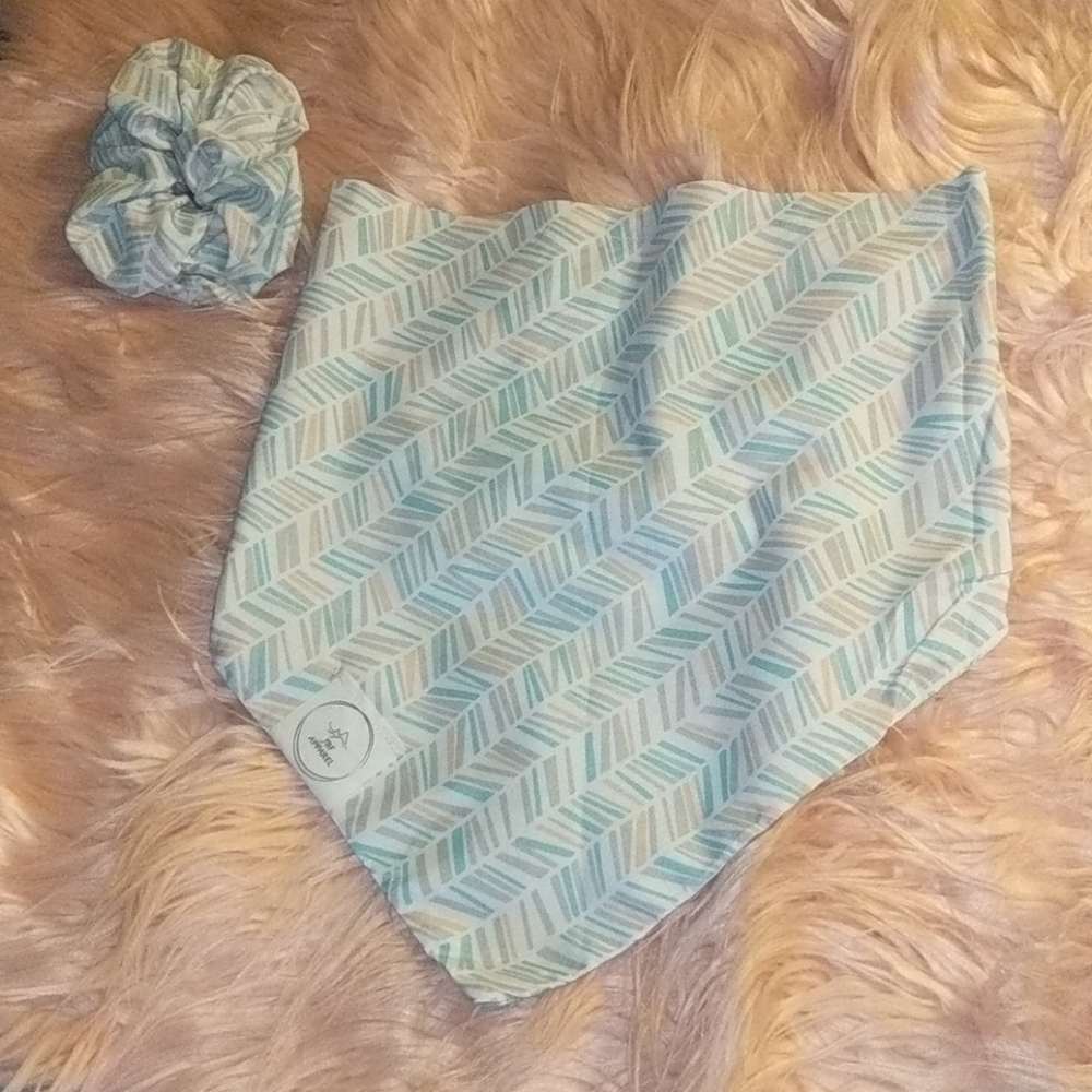 NWOT JBF Apparel Dog Bandana & Scrunchie
